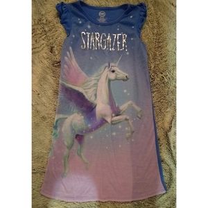 Girls Unicorn Nightgown Size 7/8
